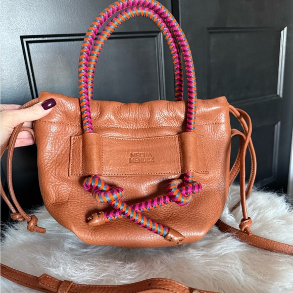 Mecha Mendez Handbags - Mecha Mendez Irupe Medium Tan/Hypnotic